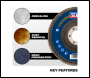 Sealey FD125120E 125mm Aluminium Oxide Flap Disc 120Grit 22mm Bore